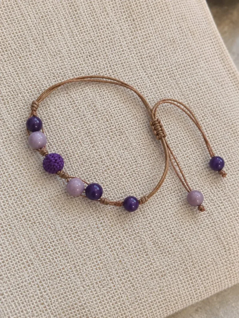 Pulseras Artesanales con Piedras en Marfil Vegetal