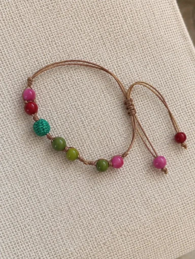 Pulseras Artesanales con Piedras en Marfil Vegetal - Image 2