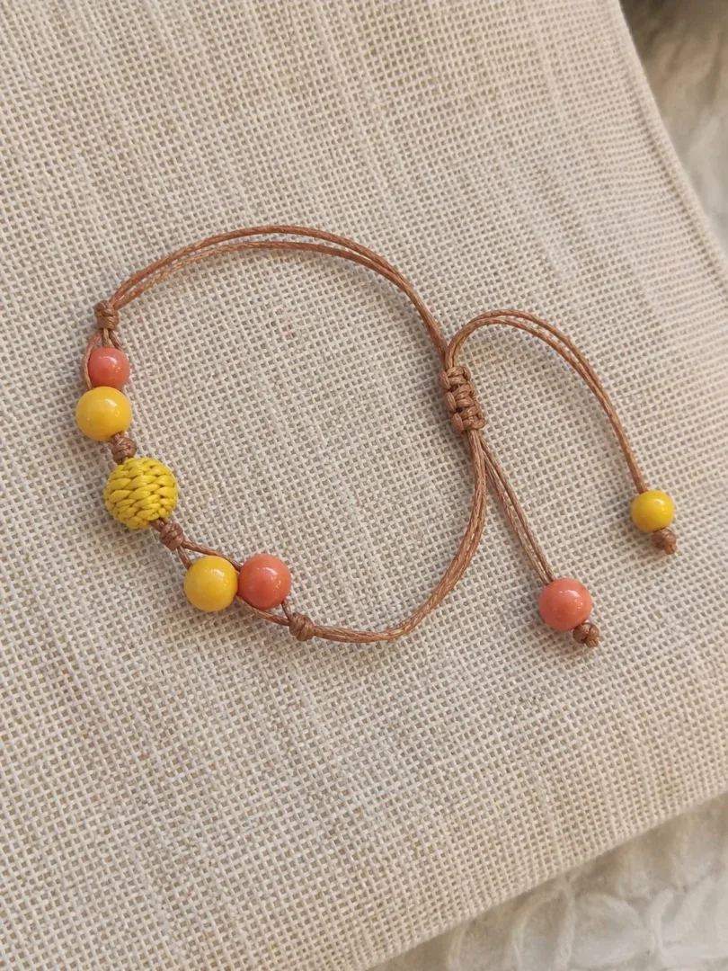 Pulseras Artesanales con Piedras en Marfil Vegetal